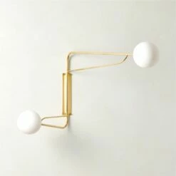 Ahva Polished Brass Double Arm Articulating Wall Sconce Light -marin sHOP AhvaPdBrsDbArmArtcgWlScnAVSHF23