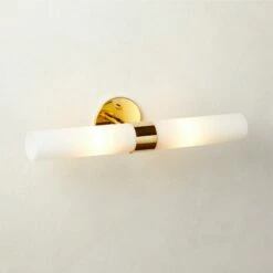 Amie Polished Brass Wall Sconce Light -marin sHOP AmiePldBrassWallSconceAV2SHF23
