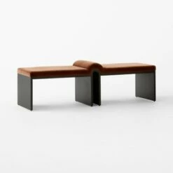 Arc Bronze Brown Velvet Bench -marin sHOP ArcBronzeVelvetBench3QSSF23