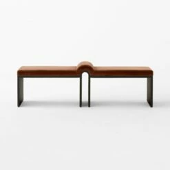Arc Bronze Brown Velvet Bench -marin sHOP ArcBronzeVelvetBenchSOSSF23