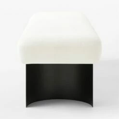 Argyle White Linen Upholstered Bench -marin sHOP ArgyleLinenBenchSnowSDSSF23