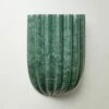 Ariel Fluted Green Marble Wall Sconce Light -marin sHOP ArielGreenMarbleSconceSHS23