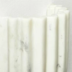 Ariel Fluted White Marble Wall Sconce Light 14 Ariel Fluted White Marble Wall Sconce Light -marin sHOP ArielWhiteMarbleSconceAVSHS23
