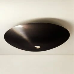 Auden Blackened Brass Flush Mount Light 30"