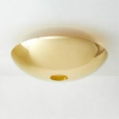Auden Polished Brass Flush Mount Light 16.5"