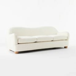 Bacio Cream Boucle Sofa With Bleached Oak Legs -marin sHOP BacioBoucleSofa3QSSS21