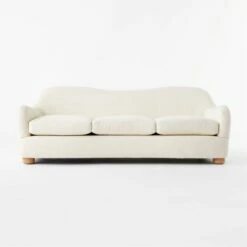 Bacio Cream Boucle Sofa With Bleached Oak Legs -marin sHOP BacioBoucleSofaSOSSS21