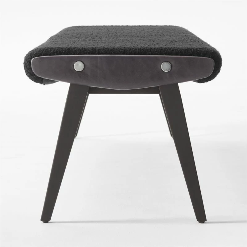 Baja Black Boucle Bench 7 Baja Black Boucle Bench - Image 5