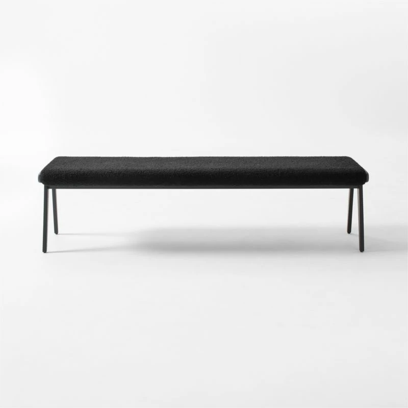 Baja Black Boucle Bench 5 Baja Black Boucle Bench - Image 3