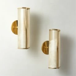 Bander Twisted Cream Vellum Wall Sconce Light -marin sHOP BanderVellumWallSconceAVSHF23