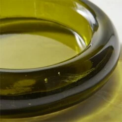 Bangle Green Glass Decorative Bowl -marin sHOP BangleLowGlassBowlAVSHS23