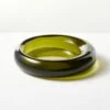 Bangle Green Glass Decorative Bowl 2 Bangle Green Glass Decorative Bowl -marin sHOP BangleLowGlassBowlSHS23