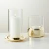 Alta And Bassa Champagne Brass Hurricane Candle Holders -marin sHOP BassaNAltaChmpHrrcnGrpAVFHF22