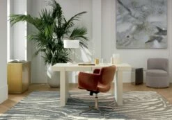 Modern Curved Crystal Glass Bookend -marin sHOP BiancaLacqueredLinenFB20