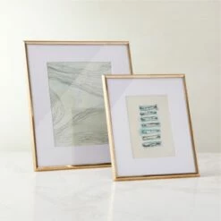 Blaine Polished Brass Picture Frame 5"x7" 9 Blaine Polished Brass Picture Frame 5"x7" -marin sHOP BlainePldBrsFrameGroupFHF22