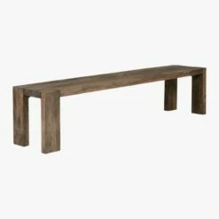 Blox Midtone Brown Wood Bench 78" -marin sHOP BloxBench78in3QF16