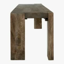 Blox Midtone Brown Wood Bench 78" -marin sHOP BloxBench78inSDF16