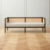 Boho Ivory Boucle And Black Rattan Daybed Twin 2 Boho Ivory Boucle And Black Rattan Daybed Twin -marin sHOP BohoBlkDaybedWBclCvrSHF21
