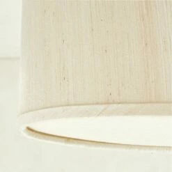 Boum Raw Silk Drum Flush Mount Light 10" -marin sHOP BoumRwSlkFlushMnt10inAVSHS23