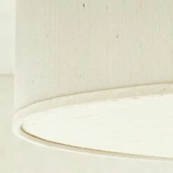 Boum Raw Silk Drum Flush Mount Light 19.75" -marin sHOP BoumRwSlkFlushMnt19p75inAVSHS23