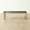 Bovisio Rectangular Smoked Glass Coffee Table -marin sHOP BovisioSmkGlssRectCffTblSHF22