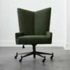 Bowtie Green Boucle Office Chair Model 3002 -marin sHOP BowtieMd3002BclOfcChairSHF21