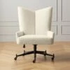 Bowtie Cream Boucle Office Chair Model 3002 -marin sHOP BowtieMd3002CrmBclOfcChrSHF21