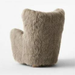 Bozzi Taupe Mongolian Sheepskin Accent Chair 16 Bozzi Taupe Mongolian Sheepskin Accent Chair -marin sHOP BozziDkGryMnglnShpsknChr3QBSSF22