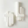 Brazilian White Concrete Wall Decor Panels Set Of 2 -marin sHOP BrazilianConcretePanelS2SHS23