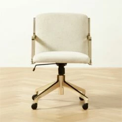 Brecha Ivory Upholstered Office Chair