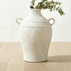 Brise White Jug Vase Tall -marin sHOP BriseSmallWhiteVaseROS23