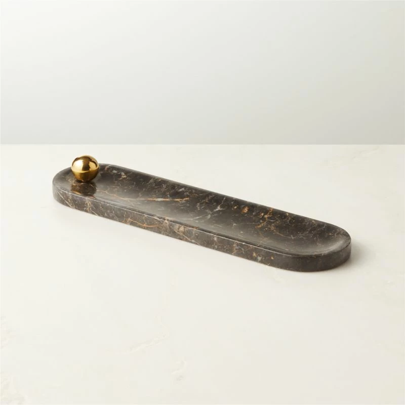 Brix Golden Black Marble Incense Burner 3 Brix Golden Black Marble Incense Burner