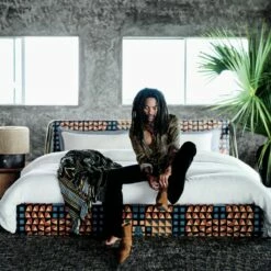 Ramble Short Dark Brown Ceramic Table Lamp With Jute Shade -marin sHOP CB2FA21 LK 0563 OC21 1x1