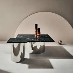 Luca Spider Marble Side Table -marin sHOP CB2FA22 01F hero