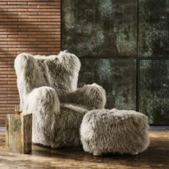 Bozzi Taupe Mongolian Sheepskin Accent Chair 12 Bozzi Taupe Mongolian Sheepskin Accent Chair -marin sHOP CB2FA22 28A DET 02 1