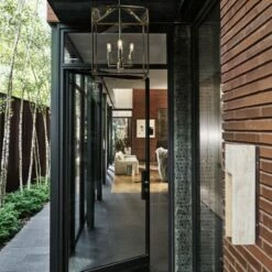 Denver Indoor/Outdoor Polished Brass Pendant Light 15 Denver Indoor/Outdoor Polished Brass Pendant Light -marin sHOP CB2FA22 32A V1 SconceGlow 1x1