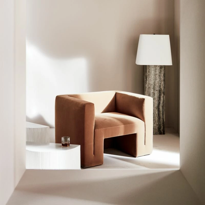 Matra Camel Velvet Lounge Chair 5 Matra Camel Velvet Lounge Chair - Image 3