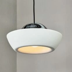 Materia Ivory Dome Pendant Light 12 Materia Ivory Dome Pendant Light -marin sHOP CB2FA22 PR GF 06A 109