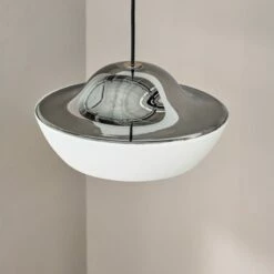 Materia Ivory Dome Pendant Light 13 Materia Ivory Dome Pendant Light -marin sHOP CB2FA22 PR GF 06A 114