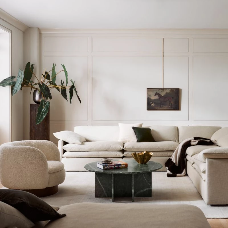 Muir White Boucle Swivel Chair 5 Muir White Boucle Swivel Chair - Image 3