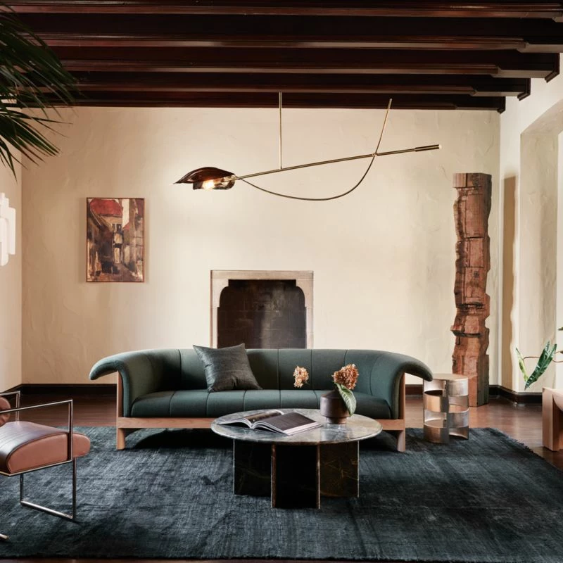 Zel Unlacquered Brass Mobile Chandelier 6 Zel Unlacquered Brass Mobile Chandelier - Image 4