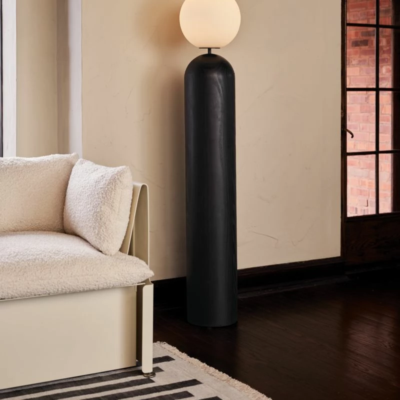 Ori Globe Floor Lamp With Black Wood Base 8 Ori Globe Floor Lamp With Black Wood Base - Image 6