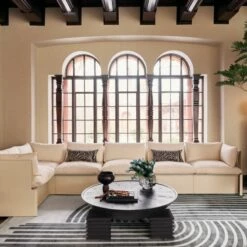 Coco Ribbed Glass Dark Grey Hurricane Candle Holder Small -marin sHOP CB2FA23 BID 05 V3