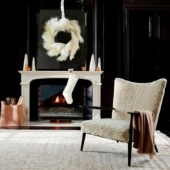 Pull-Up Shearling Lounge Chair Model 1321 -marin sHOP CB2HOL21 09A v1 0338 HeroOC21 1x1