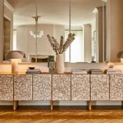 Ionic Beige Marble Sculpture -marin sHOP CB2PH23 BAR AREA 053 HERO 1