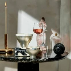 Freya Brass Double Taper Candle Holder -marin sHOP CB2SP22 23C V3 RET