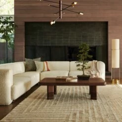 Norte Walnut Wood And Brass Chandelier -marin sHOP CB2SP22 LF 9A hero