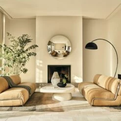 Venus Black Arc Floor Lamp With Marble Base -marin sHOP CB2SP23 01A Hero 1