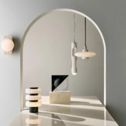 Virgo Contrast Marble Pendant Light -marin sHOP CB2SP23 19A V1