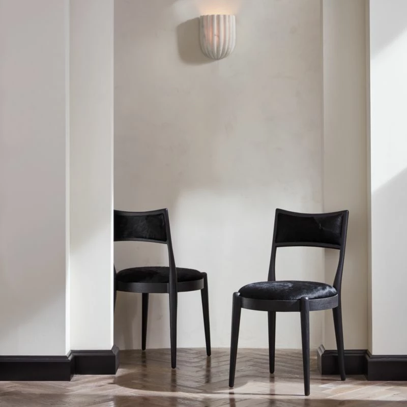 Ariel Fluted White Marble Wall Sconce Light 9 Ariel Fluted White Marble Wall Sconce Light - Image 7